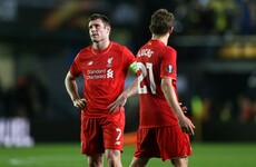 Last-minute goal dents Liverpool's Europa League hopes