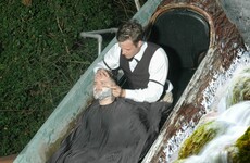These lads pulled off the greatest theme park ride photo ever