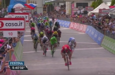'Gorilla' Greipel wins stage five at the Giro as Dumoulin retains pink jersey