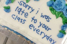 This girl made a brilliant cake for her teacher to say sorry for being late all year