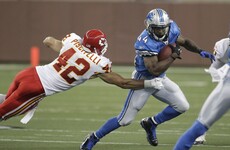 Ex-Detroit Lion slips on spikes for a run at Rio qualification after concussions