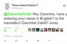 Anyone with a fada in their name will relate to this Irish girl's struggles with Three