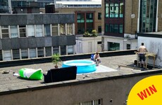 These lads were spotted having a lovely pool party for themselves on a Dublin rooftop