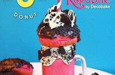 This monster pink velvet donut milkshake has just been created by a Dublin sweet cafe