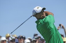 Boom... Tiger and ex-caddie Williams paired in the same match