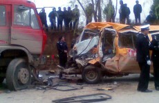 Minibus crash kills 17 pre-school children in China