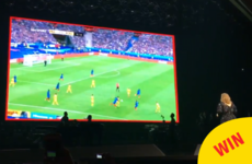 Adele stopped her concert last night to watch a bit of the footy