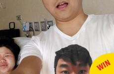 This dad-to-be wore the most ridiculous t-shirt during his wife's labour