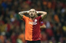 Row brewing as Galatasaray fine Wesley Sneijder €2.3 million for too many yellow cards