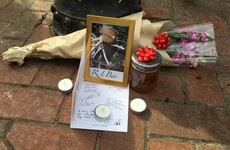 People have set up a tiny memorial for an exterminated beehive