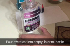 Someone has come up with an ingenious way to sneak booze into a festival