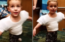 This kid came up with the quickest solution to get ripped for the beach