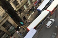 Bus crashes into multiple vehicles in Glasgow city centre