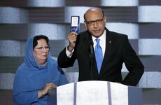 Watch: An emotional father of a dead soldier calling out Trump and stealing the show at the DNC