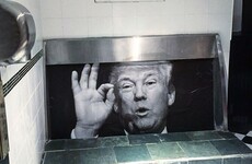 A pub in Dublin has transformed its urinal to include Donald Trump's face