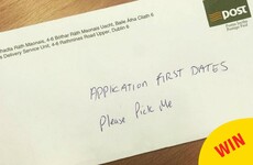 This application for First Dates Ireland actually made it to its destination