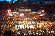This Belfast boxer came out to 'Will Grigg's On Fire' in New York last night