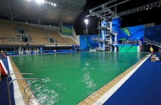 Olympic officials investigating after diving pool turns murky green overnight