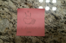 This girl's puntastic love post-its to her boyfriend are going viral