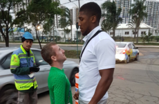 Paddy Barnes took a brilliant photo face-to-face with Anthony Joshua