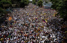 Hundreds of thousands march against government in Venezuela
