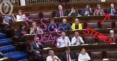 Stephen Donnelly is all on his own in the Dáil chamber after quitting the SocDems