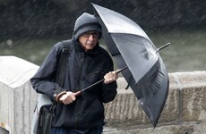 Rush hour: Heavy rain, fallen trees and a bus strike make for miserable commute