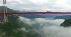 Dizzying timelapse shows clouds move beneath the world's tallest bridge