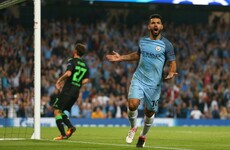 Aguero hat-trick helps Man City make light work of Borussia Moenchengladbach