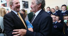 It was all smiles as Enda Kenny and John Halligan shared a stage together today