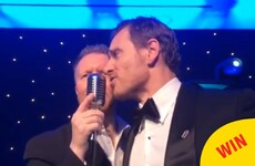 Michael Fassbender belted out an absolute tune on stage in Killarney last night