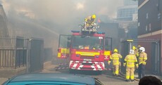 Four fire brigade units respond to blaze in Dublin city centre