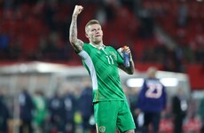 'Warrior' James McClean played tonight with a torn back muscle