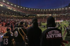WATCH: A 'transformer explosion' knocks out power at last night's big NFL game