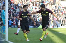 Sergio Aguero-inspired Man City edge past Burnley