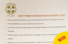 A Laois GAA club has brilliantly taken the piss out of those strict player-coach contracts