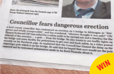 This headline about a Kildare councillor and a 'dangerous erection' is pure quality