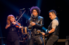 Bruce Springsteen showed his support for the Women's March during a gig yesterday