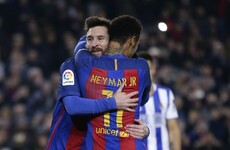 Messi, Luis Suarez and Denis Suarez on target as Barca advance with rout