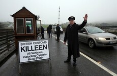 Anti-Brexit campaigners create 'mock customs post' amid hard border fears