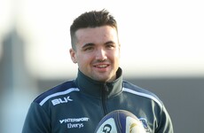 Connacht rule wing Cian Kelleher out until 'latter part of the season'