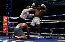 Anthony Joshua knocks out Wladimir Klitschko in world heavyweight epic