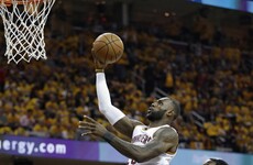 LeBron nails off-the-backboard alley-oop as Cavs see off Raptors