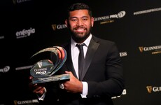 Piutau, Erasmus and Carbery take big gongs at Pro12 awards