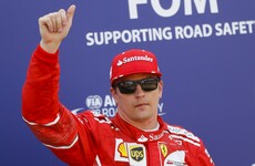 Kimi Raikkonen on pole as Lewis Hamilton struggles