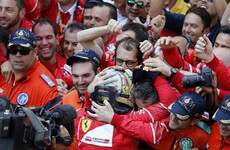 Vettel secures memorable one-two for Ferrari to extend lead over Hamilton