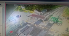 Tractor ploughing through level crossing in Kildare causes major delays for commuters