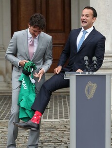 Socks, drums and GAA: Government goes 'Full Riverdance' for Trudeau visit