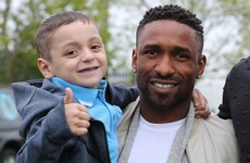 Jermain Defoe pays tearful tribute to terminally ill 'best mate' Bradley Lowery