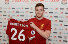 Liverpool seal €9 million deal for left-back Robertson